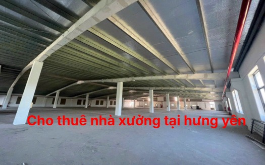 cho thuê nhà xưởng tại hưng yên nhiều diện tích
